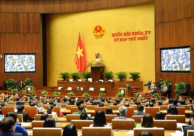 Kỳ họp thứ nhất, Quốc hội khóa XV (Ảnh: VGP) Kỳ họp thứ nhất, Quốc hội khóa XV (Ảnh: VGP)