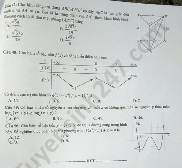 undefined 0446 de thi tot nghiep thpt mon toan 2020 ma 113 5 result