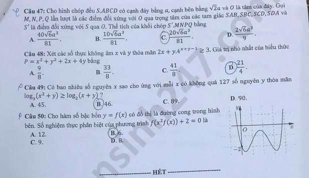 undefined 1122 de thi tot nghiep thpt mon toan 2020 ma 105 5 result