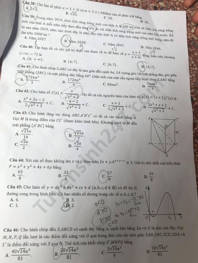 undefined 4502 de thi tot nghiep thpt mon toan 2020 ma 109 tr4 result