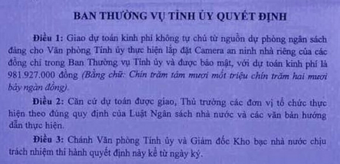 can cu nao de soc trang chi gan 1 ty lap camera nha can bo tinh