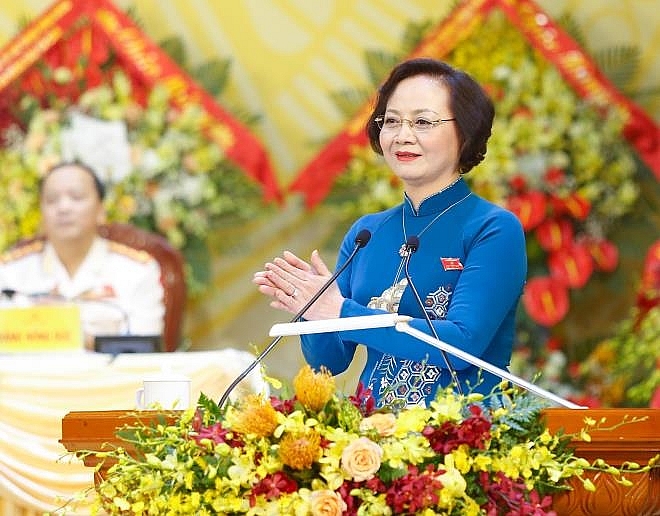 Tân Thứ trưởng Bộ Nội vụ Phạm Thị Thanh Trà (Ảnh: VTC) 2728 bi thu tra 3 14295147