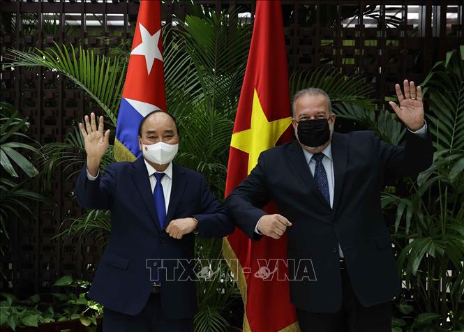 Chủ tịch nước Nguyễn Xuân Phúc hội kiến Thủ tướng Cuba Manuel Marrero Cruz Chủ tịch nước Nguyễn Xuân Phúc hội kiến Thủ tướng Cuba Manuel Marrero Cruz