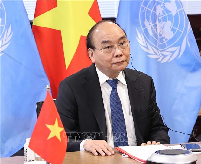 Chủ tịch nước tham dự và phát biểu tại Hội nghị thượng đỉnh về chấm dứt đại dịch Chú thích ảnh
