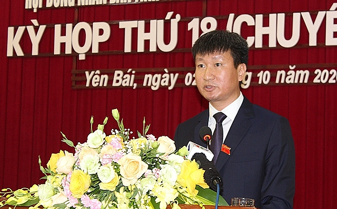Tân Chủ tịch UBND tỉnh Trần Huy Tuấn (Ảnh: Báo Yên Bái) 3257 dt 21020201246 img 4308