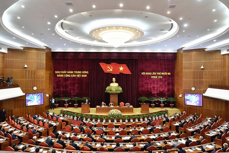 Hội nghị Trung ương lần thứ 13 khóa XII khai mạc sáng 5/10 ( Ảnh: Nhật Bắc) Hội nghị Trung ương lần thứ 13 khóa XII khai mạc sáng 5/10 ( Ảnh: Nhật Bắc)