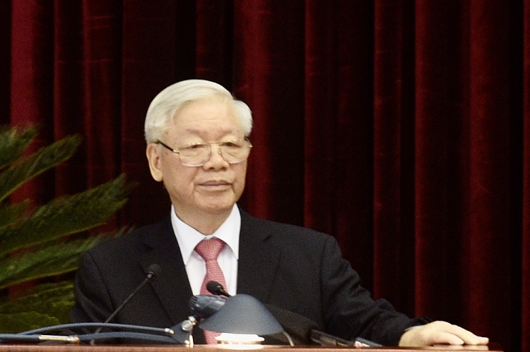 Tổng Bí thư, Chủ tịch nước Nguyễn Phú Trọng phát biểu khai mạc Hội nghị (Ảnh: VGP/Nhật Bắc) Tổng Bí thư, Chủ tịch nước Nguyễn Phú Trọng phát biểu khai mạc Hội nghị (Ảnh: VGP/Nhật Bắc)