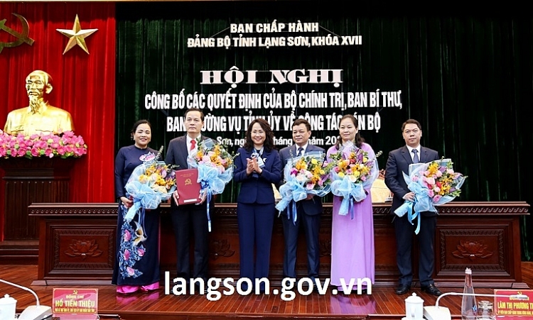 Bổ nhiệm lãnh đạo mới Lạng Sơn, Thanh Hóa, Bến Tre Bổ nhiệm lãnh đạo mới Lạng Sơn, Thanh Hóa, Bến Tre