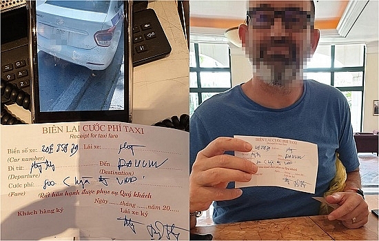 Phạt 4,7 triệu đồng với tài xế taxi "chặt chém" khách Tây ở Hà Nội phat 47 trieu dong doi voi tai xe taxi chat chem khach tay o ha noi