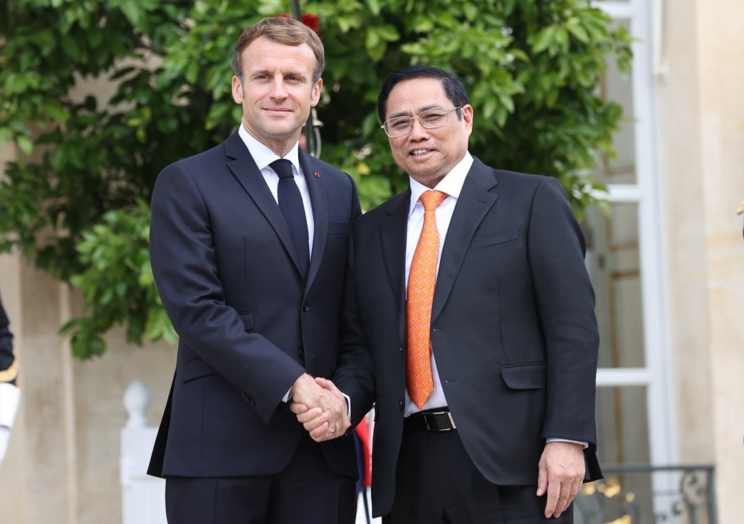 Thủ tướng Phạm Minh Chính hội kiến Tổng thống Pháp Emmanuel Macron Thủ tướng Phạm Minh Chính hội kiến Tổng thống Pháp Emmanuel Macron