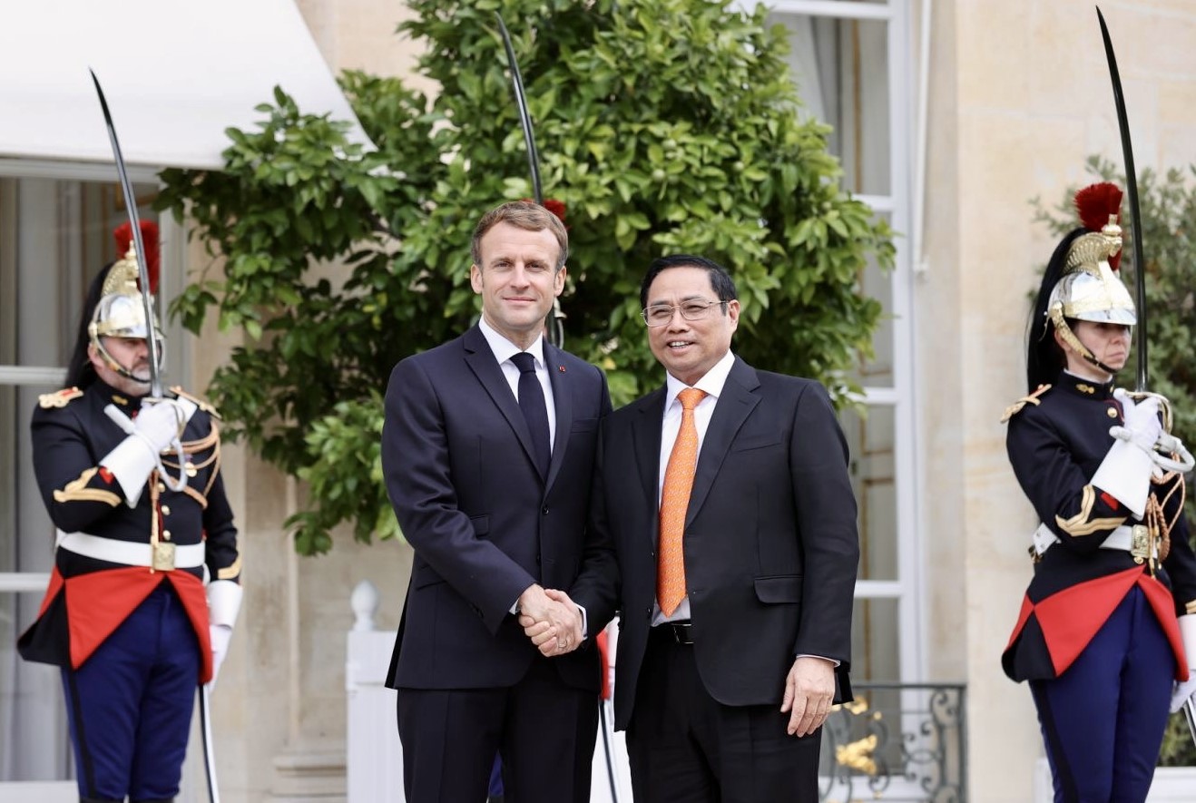Thủ tướng Phạm Minh Chính hội kiến Tổng thống Pháp Emmanuel Macron Thủ tướng Phạm Minh Chính hội kiến Tổng thống Pháp Emmanuel Macron