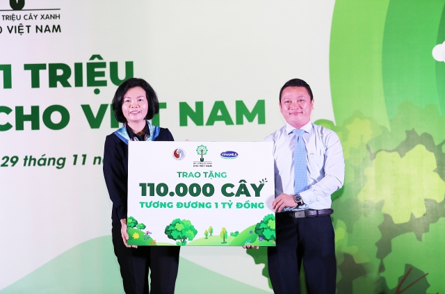 vinamilk trong 110000 cay xanh gop phan phu xanh binh dinh