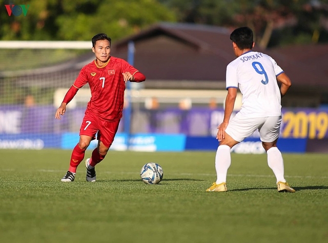 doi hinh du kien u22 viet nam dau u22 indonesia tien linh khong da chinh