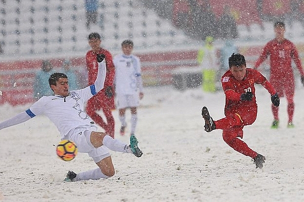 u23 chau a uzbekistan chot doi hinh co 6 cau thu tung danh bai u23 viet nam