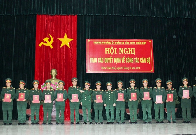 bo quoc phong dieu dong bo nhiem nhan su moi tai ha tinh thua thien hue quang ninh