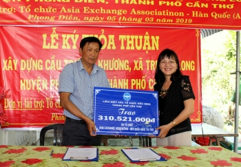 Asia Exchange Association为芹苴市建桥提供3亿越盾