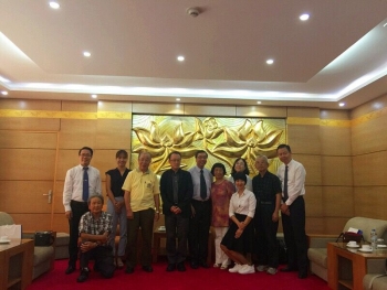 越日友好协会副会长会见日本琦玉县日越友好和平理事会代表团