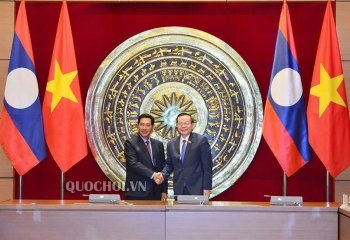 越南国会与老挝国会深化合作关系