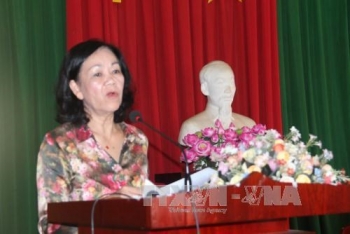 越共中央民运部长张氏梅接触林同省选民