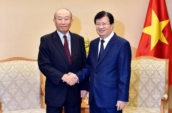 越南政府副总理郑廷勇会见日本民间外交推进协会副会长中垣佳彦