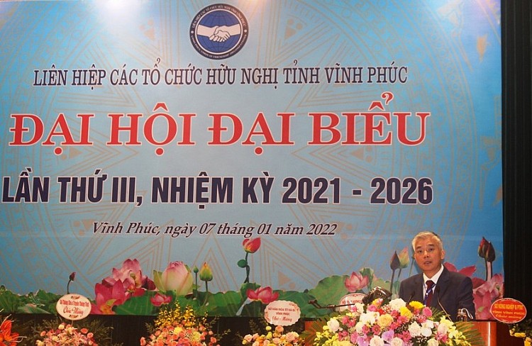 Liên hiệp Hữu nghị tỉnh Vĩnh Phúc đưa ra nhiều giải pháp để hoàn thành mục tiêu nhiệm kỳ 2021 - 2026 Liên hiệp Hữu nghị tỉnh Vĩnh Phúc đưa ra nhiều giải pháp để hoàn thành mục tiêu nhiệm kỳ 2021 - 2026