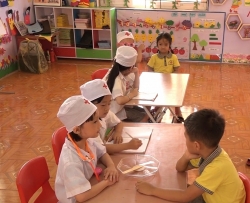 Trường Mầm non Tam Hợp luôn nâng cao chất lượng nuôi duỡng giáo dục trẻ