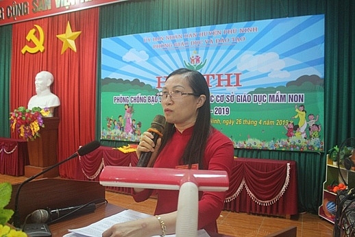 phu tho soi noi hoi thi phong chong bao luc tre trong cac co so gdmn tai phu ninh