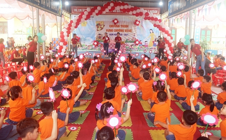 Phú Thọ: Các bé trường Mầm non Cao Xá 1 sôi nổi giao lưu “Rung Chuông vàng” Phú Thọ: Các bé trường Mầm non Cao Xá 1 sôi nổi giao lưu “Rung Chuông vàng”