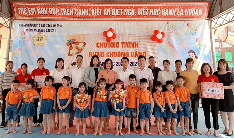 Phú Thọ: Các bé trường Mầm non Cao Xá 1 sôi nổi giao lưu “Rung Chuông vàng” Phú Thọ: Các bé trường Mầm non Cao Xá 1 sôi nổi giao lưu “Rung Chuông vàng”