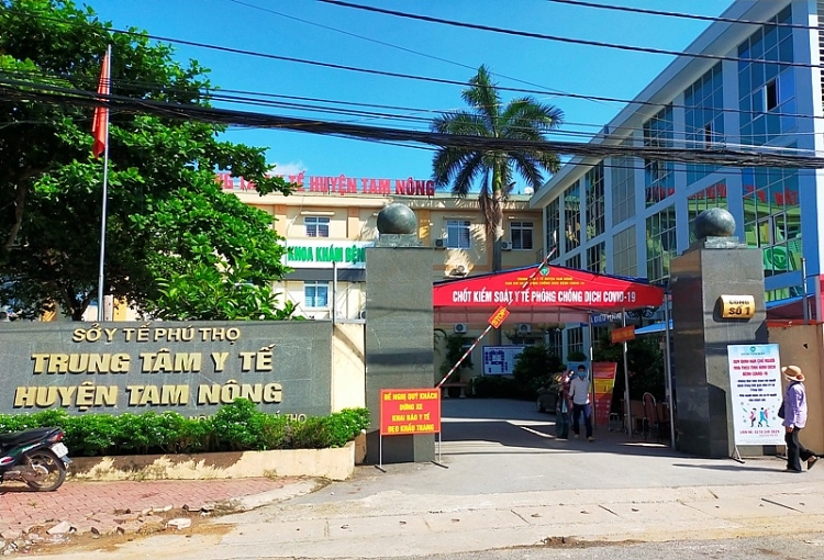 Trung tâm Y tế huyện Tam Nông (Phú Thọ): Thực hiện nghiêm khuyến cáo 5K phòng chống dịch Covid-19 Trung tâm Y tế huyện Tam Nông (Phú Thọ): Thực hiện nghiêm khuyến cáo 5K phòng chống dịch Covid-19