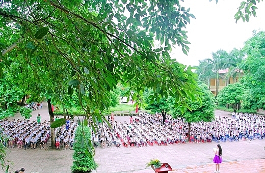 Trường Tiểu học và THCS Trung Mỹ sẵn sàng đón chào năm học mới 2019 - 2020 truong tieu hoc va thcs trung my san sang don chao nam hoc moi 2019 2020