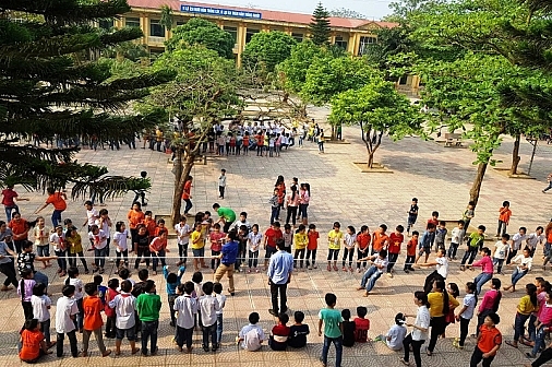 Trường Tiểu học và THCS Trung Mỹ sẵn sàng đón chào năm học mới 2019 - 2020 truong tieu hoc va thcs trung my san sang don chao nam hoc moi 2019 2020