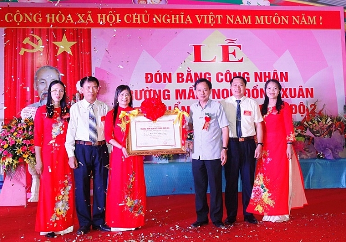 Trường Mầm non Đồng Xuân nơi ươm mầm tuổi thơ truong mam non dong xuan noi uom mam tuoi tho