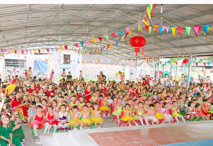 Trường Mầm non Đồng Xuân nơi ươm mầm tuổi thơ truong mam non dong xuan noi uom mam tuoi tho