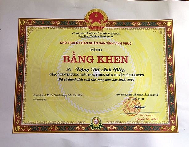 truong tieu hoc thien ke b diem sang chat luong giao duc bac tieu hoc huyen binh xuyen