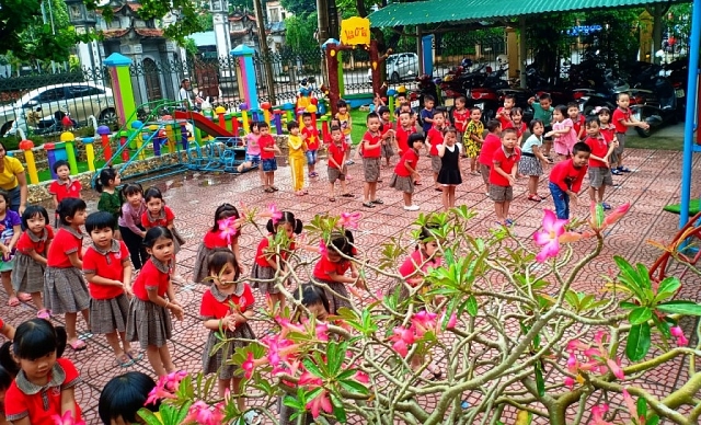 Những “Búp măng non” trường Mầm non Hương Canh phát triển toàn diện thể chất và tinh thần nhung bup mang non truong mam non huong canh phat trien toan dien the chat va tinh than