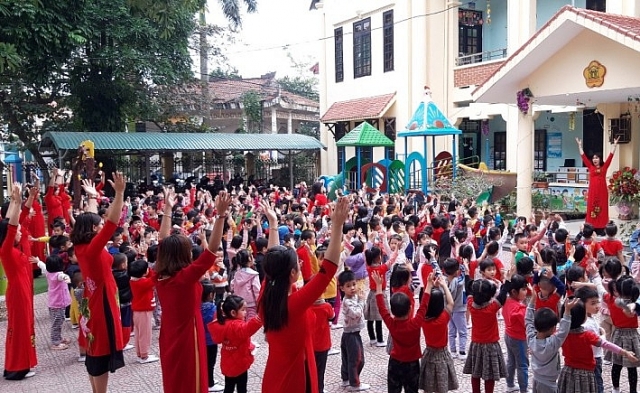 Những “Búp măng non” trường Mầm non Hương Canh phát triển toàn diện thể chất và tinh thần nhung bup mang non truong mam non huong canh phat trien toan dien the chat va tinh than