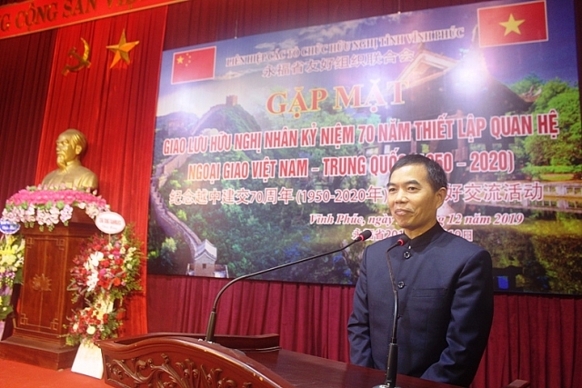 Vĩnh Phúc giao lưu hữu nghị kỷ niệm 70 năm thiết lập quan hệ ngoại giao Việt Nam - Trung Quốc giao luu huu nghi ky niem 70 nam thiet lap quan he ngoai giao viet nam trung quoc