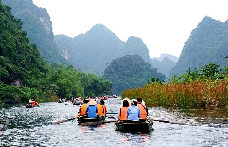 ទេសភាពរដូវមាសនៅ Ninh Binh។ 
