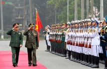 លោកនាយឧត្តមសេនីយ៍ Phan Van Giang អញ្ជើញជាអធិបតីក្នុងពិធីទទួលបដិសណ្ឋារកិច្ចឧបនាយករដ្ឋមន្ត្រី និងជារដ្ឋមន្ត្រីក្រសួងការពារជាតិកម្ពុជា
