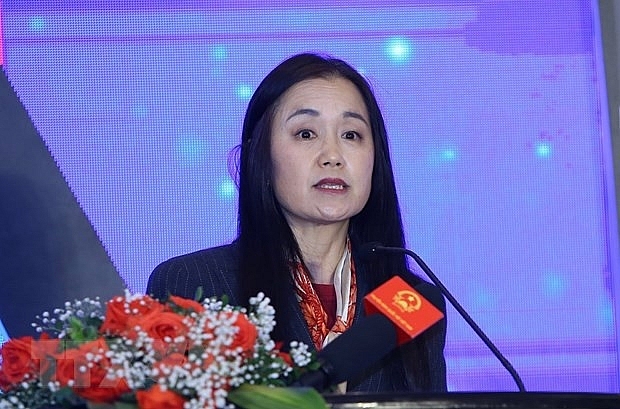 លោកស្រី Naomi Kitahara ប្រធានតំណាងមូលនិធិប្រជាជនអង្គការសហប្រជាជាតិ (UNFPA) ប្រចាំនៅវៀតណាម (រូបថត៖ VNA)