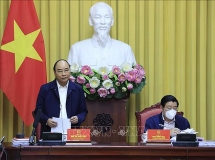 លោកប្រធានរដ្ឋ Nguyen Xuan Phuc ជួបធ្វើការជាមួយអ្នកវិទ្យាសាស្ត្រស្តីពីការកសាងរដ្ឋនីតិរដ្ឋ