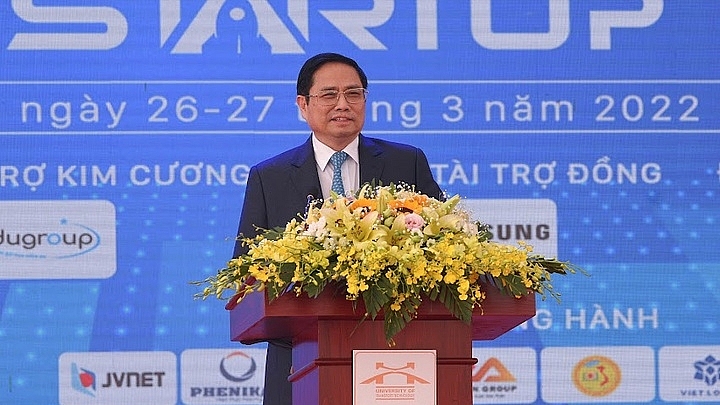 នាយករដ្ឋមន្ត្រី លោក Pham Minh Chinh ថ្លែងមតិក្នុងពិធីបើកទិវាសហគ្រិនភាពថ្នាក់ជាតិសម្រាប់សិស្សានុសិស្ស លើកទី៤ នៅសាកលវិទ្យាល័យបច្ចេកវិទ្យាគមនាគមន៍ ដឹកជញ្ជូន (សាខា Vinh Phuc 2) នាយករដ្ឋមន្ត្រី លោក Pham Minh Chinh ថ្លែងមតិក្នុងពិធីបើកទិវាសហគ្រិនភាពថ្នាក់ជាតិសម្រាប់សិស្សានុសិស្ស លើកទី៤ នៅសាកលវិទ្យាល័យបច្ចេកវិទ្យាគមនាគមន៍ ដឹកជញ្ជូន (សាខា Vinh Phuc 2)