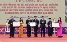 ខេត្ត Cao Bang (វៀតណាម)៖ ទទួលស្គាល់បេតិកភណ្ឌវប្បធម៌អរូបីជាតិចំពោះ​របរតម្បាញចរបាប់របស់ជនជាតិ Tay