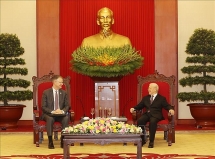 អគ្គលេខាបក្ស លោក Nguyen Phu Trong ទទួលជួបឯកអគ្គរដ្ឋទូតអាមេរិកប្រចាំនៅវៀតណាមដែលមកជម្រាបលាបញ្ចប់អាណត្តិបេសកកម្មការទូត