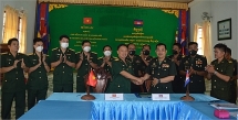 ជំរុញកិច្ចសហប្រតិបត្តិការរវាងបញ្ជាការដ្ឋានយោធាខេត្ត Binh Phuoc និងតំបន់ប្រតិបត្តិការសឹករងខេត្តមណ្ឌលគិរី
