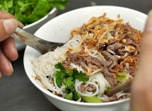 នំបញ្ចុកសាច់គោណាមបូ (Bun Bo Nam Bo)- ម្ហូបអាហារដ៏ឆ្ងាញ់ពិសាររបស់ប្រជាជនវៀតណាម