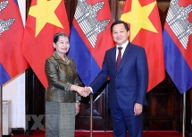 ឧបនាយករដ្ឋមន្ត្រីវៀតណាម លោក Le Minh Khai បានអញ្ជើញទទួលជួបពិភាក្សាជាមួយលោកជំទាវ ម៉ែន សំអន