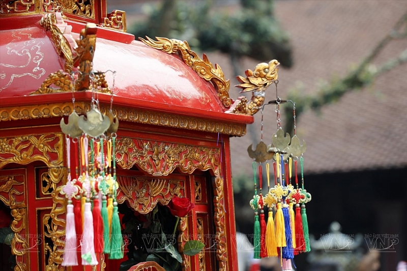 សង្ឃឹកដង្ហែបានតុបតែងឆើតឆាយនៅថ្ងៃដង្ហែអ្នកតាម្ចាស់ស្រុក។