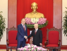 ថ្នាក់ដឹកនាំបក្សនិងរដ្ឋវៀតណាម អញ្ជើញទទួលជួបរដ្ឋមន្ត្រីការបរទេសរុស្ស៊ី លោក Sergei Lavrov